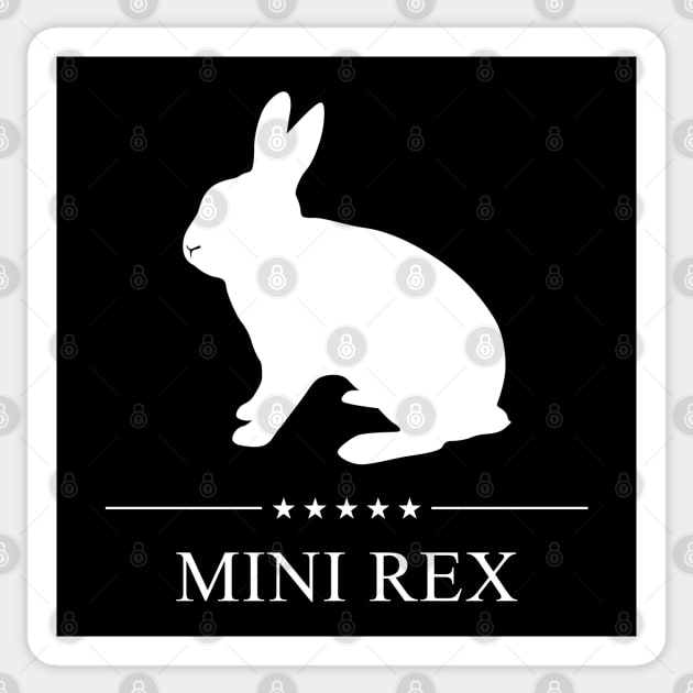 Mini Rex Rabbit White Silhouette Sticker by millersye